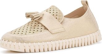 Ilse Jacobsen Tulip3890 Womens Flat Shoes Platin Camel : EU 41 (US Womens 11) M, Microfiber