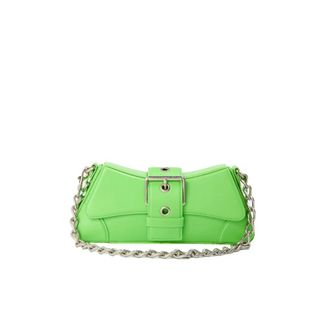 Balenciaga Tassen, Dames, Groen, ONE Size, Leer, Lindsay Schoudertas