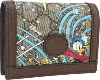 Gucci Pre-owned Wallets, female, Multicolor, Size: ONE SIZE Pre-owned Vintage Canvas Wallet