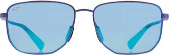 Maui Jim Lamalama Blue Square Mens Sunglasses MJ0652SA 003 61