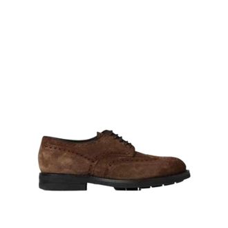 Santoni Derby - Heren - Veterschoenen - Bruin - 40 EU - Schoenen