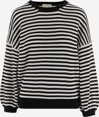 Bruno Manetti katoenen gestreept breisel