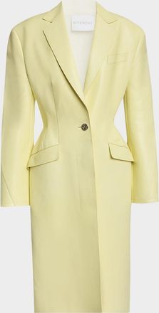Givenchy Leather Cocoon Coat