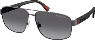 Polo Ralph Lauren PH3165 Polarized 9215T3 Mens Sunglasses Gunmetal Size 61