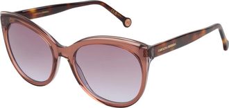Carolina Herrera Vlinderstijl Zonnebril met UV-bescherming - Dames - Zonnebrillen - Bruin - ONE Size - Accessoires