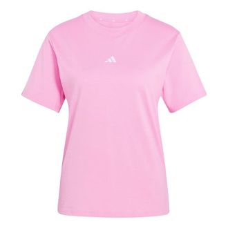 adidas (WMNS) adidas Essentials Small Logo Cotton Tee Asia Sizing St Tropic Bloom White KQ7557