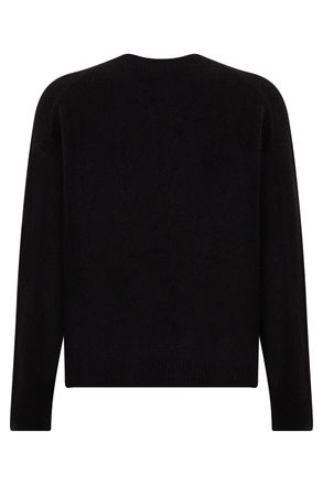 Represent Mens Crew Neck Sweater Black Alpaca Wool Sweatshirts