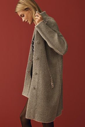 NVLT Eyelash Knit Embellished Coatigan Jacket