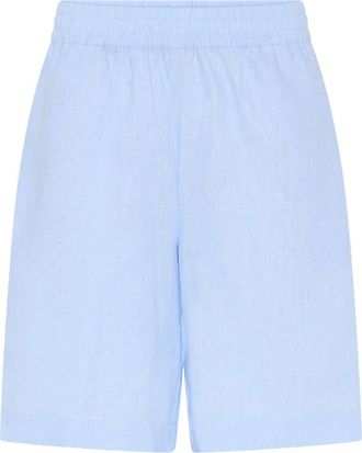 Bruuns Bazaar Linvis BBZalius Shorts - Dames - Korte Broeken - Blauw - L - Linnen - Korte Broeken