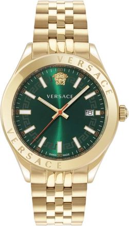Versace Greca Dial Watch - unisex - Horloges - Geel - ONE Size - Accessoires