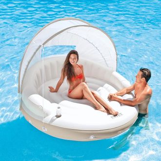 Intex 58292eu Isla Canopy Hinchable Blanco Beige 199x150 Cm