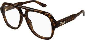 Chlo&eacute; Bruine Optische Monturen Stijlvol en Comfortabel - Dames - Brillen - Bruin - 56 MM - Accessoires