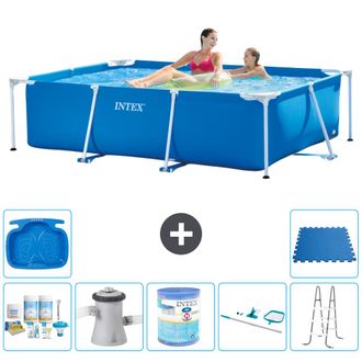 Intex Piscina Con Estructura Rectangular - 220x150x60 Cm - 7-piezas S30038