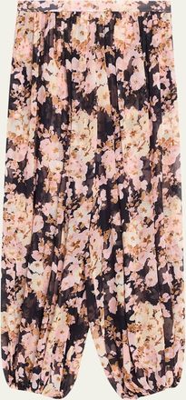 Cara Cara Jenna Printed Silk Harem Pants