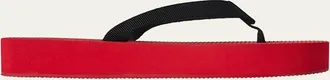 The Row Dune Cotton Flatform Thong Sandals