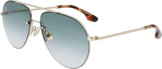 Victoria Beckham Sunglasses VB 213 S 700 Gold Khaki, Gold Khaki, 61/13/140