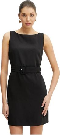 Silvian Heach Plina Jurk - Dames - Korte kleedjes - Zwart - L - Polyester - Kleedjes