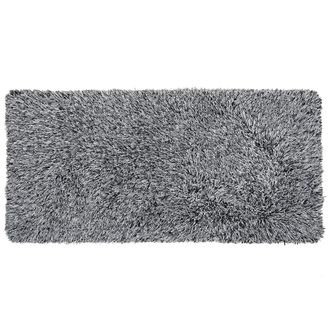 Beliani Alfombra Peluda Blanca De Pelo Largo 80 X 150 Cm Rectangular Con Mechones De Algod&oacute;n Cide