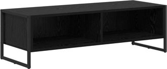 vidaXL Gabinete De Tv Roble Negro 100 X 36.5 X 30.5 Cm Vidaxl