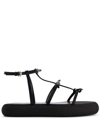 Giambattista Valli bow-embellished flatform sandals - Black