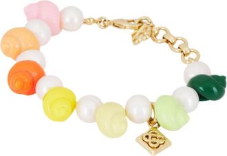 Casablanca Womens Shell & Pearl Bracelet In Multi