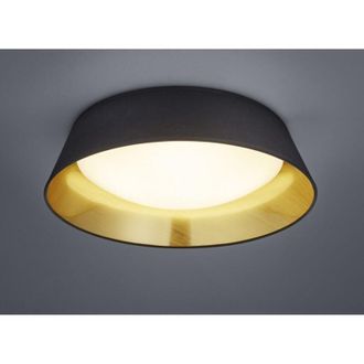 Reality Reality Leuchten - Plaf&oacute;n Led Negro Y Oro Ponts &Oslash;45 Cm Trio Lighting