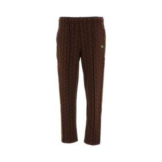 Lacoste Pantalones de ch&aacute;ndal Paris Monogram Jacquard - Trousers - Hombre - Rojo - M