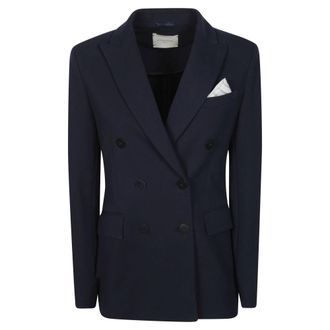 Circolo 1901 Blazers, female, Blue, Size: S Classic D.p. Felpa