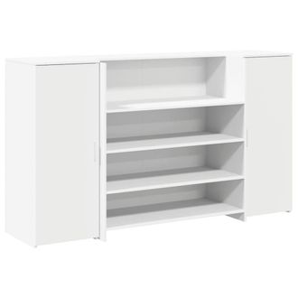 Berkfield Home Reception Desk White 180x50x103.5 cm Engineered Wood
