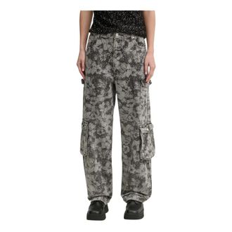 Moschino Loose-fit Jeans - Dames - Jeans - Grijs - Maat: W26 Katoen