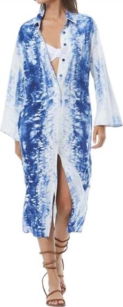 Young Fabulous & Broke Pebble Beach Midi Dress In Cobalt