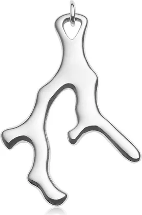 Monica Vinader Sterling Silver Nura Large Reef Pendant Charm