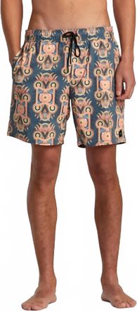 Rvca Mens Redondo Elastic Boardshorts In Multi