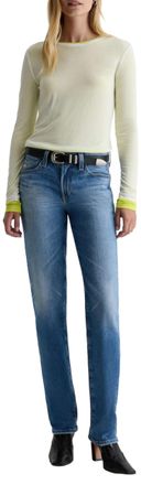 AG - Adriano Goldschmied Womens Sandra Low Rise Slim Straight, 15 Years Regal, 25