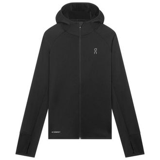 On Climate Zip Hoodie Laufjacke f&uuml;r Damen | schwarz