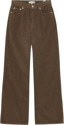 Birgitte Herskind Kat Pants - Dames - Wijde Broeken - Bruin - L - Katoen - Broeken