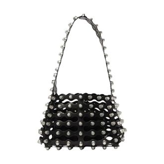 Alexander Wang Studded Leren Crossbody Tas - Dames - Schoudertassen - Zwart - ONE Size - Leer - Tassen