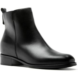 La Canadienne Klive City Dry Waterproof Bootie in Black Leather at Nordstrom Rack, Size 6