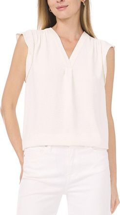 Vince Camuto V Neck Ruffle Sleeve Blouse