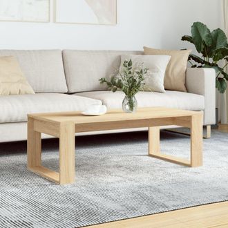 vidaXL Mesa De Centro Madera De Ingenier&iacute;a Roble Sonoma 102x50x35 Cm Vidaxl