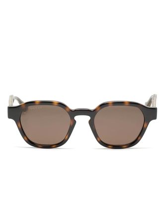 Gucci round sunglasses - Brown