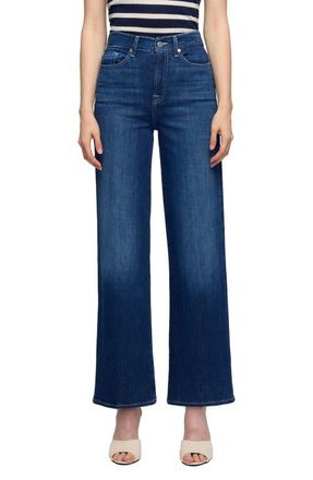 7 For All Mankind Lotta High Waist Ankle Wide Leg Jeans in Stormy Drift at Nordstrom, Size 31