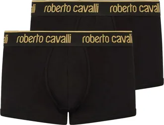 Roberto Cavalli Boxer con logo - Nero