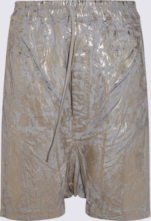 Rick Owens Gold Tone Pods Cotton Shorts