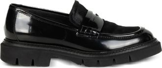 Luca Grossi leather loafers - Black