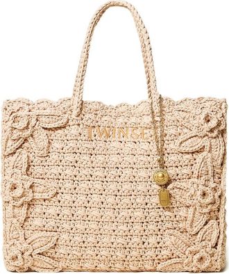 Twinset Floral-appliqu&eacute; Tote Bag