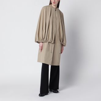 Toteme Beige cotton cape coat