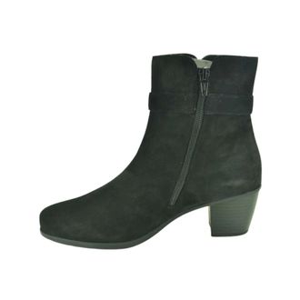 Gabor Daim Botje + Gar. 4cm - Dames - Schoenen - Zwart - Maat: 34 EU