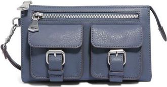 Aimée Saddle Up Leather Wristlet in Soft Ink at Nordstrom