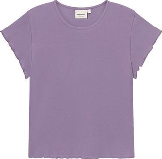 Dedicated Rib Top Ven T-Shirt f&uuml;r Damen | rosa